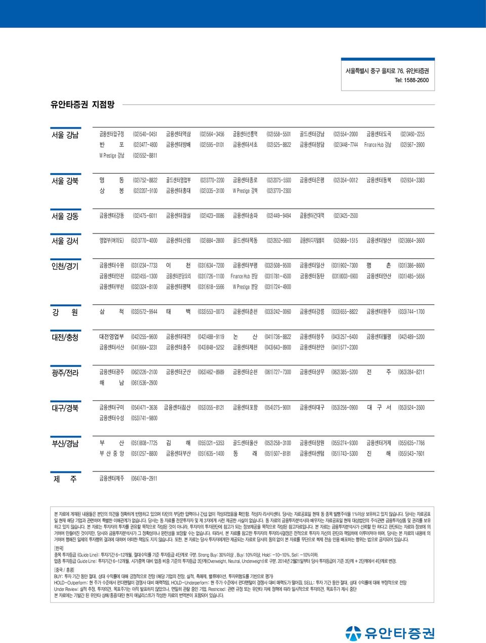 (02)934-3383 상 봉 (02)2207-9100 금융센터홍대 (02)335-3100 W Prestige 강북 (02)3770-2300 서울 강동 금융센터강동 (02)475-6011 금융센터잠실 (02)423-0086 금융센터송파 (02)449-9494 금융센터건대역 (02)3425-2500 서울 강서 영업부(여의도) (02)3770-4000
