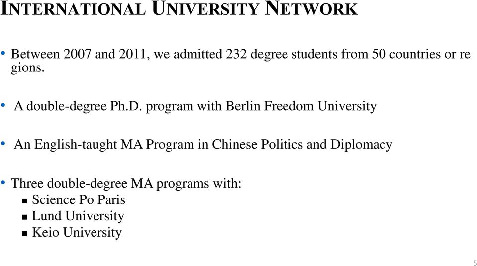 program with Berlin Freedom University An English-taught MA Program in Chinese