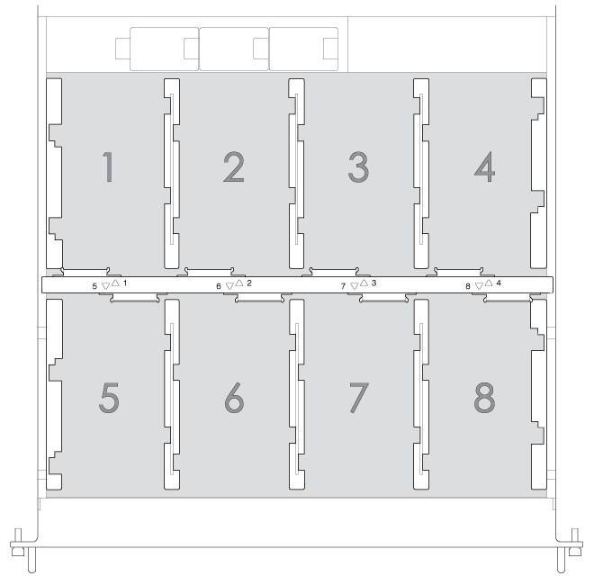 시스템개관 8-bay Rackmount NAS 는 1U 크기의하드드라이브인클로저입니다. 3.5 인치하드드라이브를최대 8 개까지전면섀시에장착할수있습니다 ( 위그림참고 ).