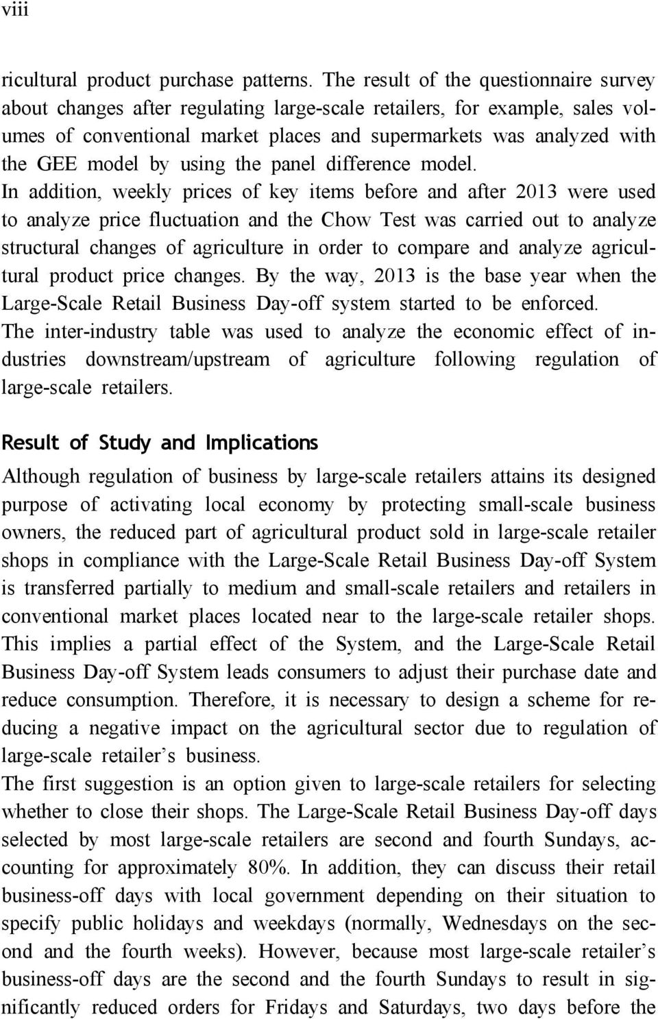 by using the panel difference model.