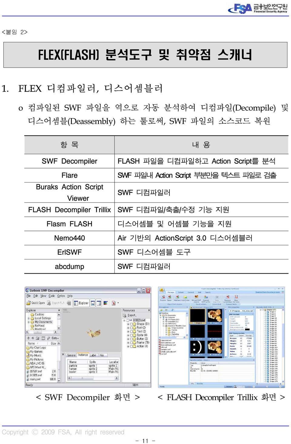 Flare Buraks Action Script Viewer FLASH Decompiler Trillix Flasm FLASH Nemo440 ErlSWF abcdump 내 용 FLASH 파일을 디컴파일하고 Action
