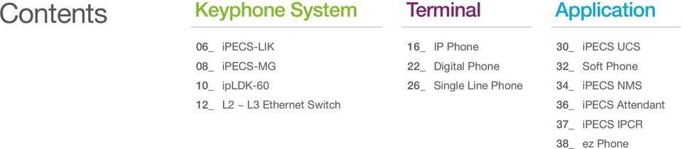 Soft Phone 10_ ipldk-60 26_ Single Line Phone 34_ ipecs NMS 12_