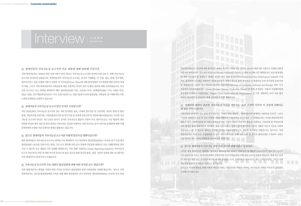Interview 30 Hyundai Motor