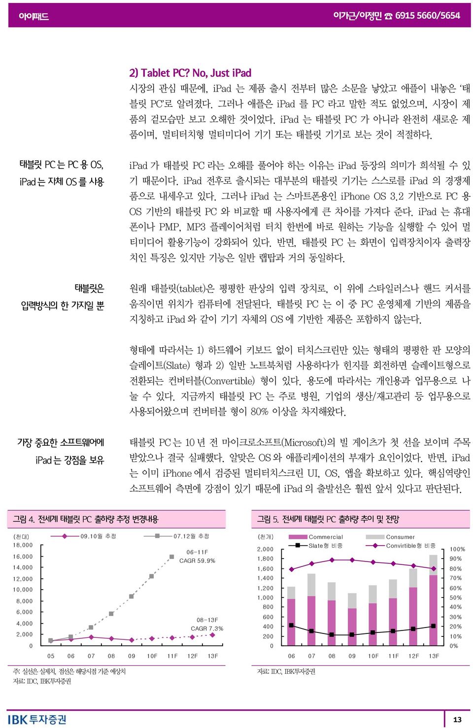 ipad 전후로 출시되는 대부분의 태블릿 기기는 스스로를 ipad 의 경쟁제 품으로 내세우고 있다. 그러나 ipad 는 스마트폰용인 iphone OS 3.2 기반으로 PC 용 OS 기반의 태블릿 PC 와 비교할 때 사용자에게 큰 차이를 가져다 준다.