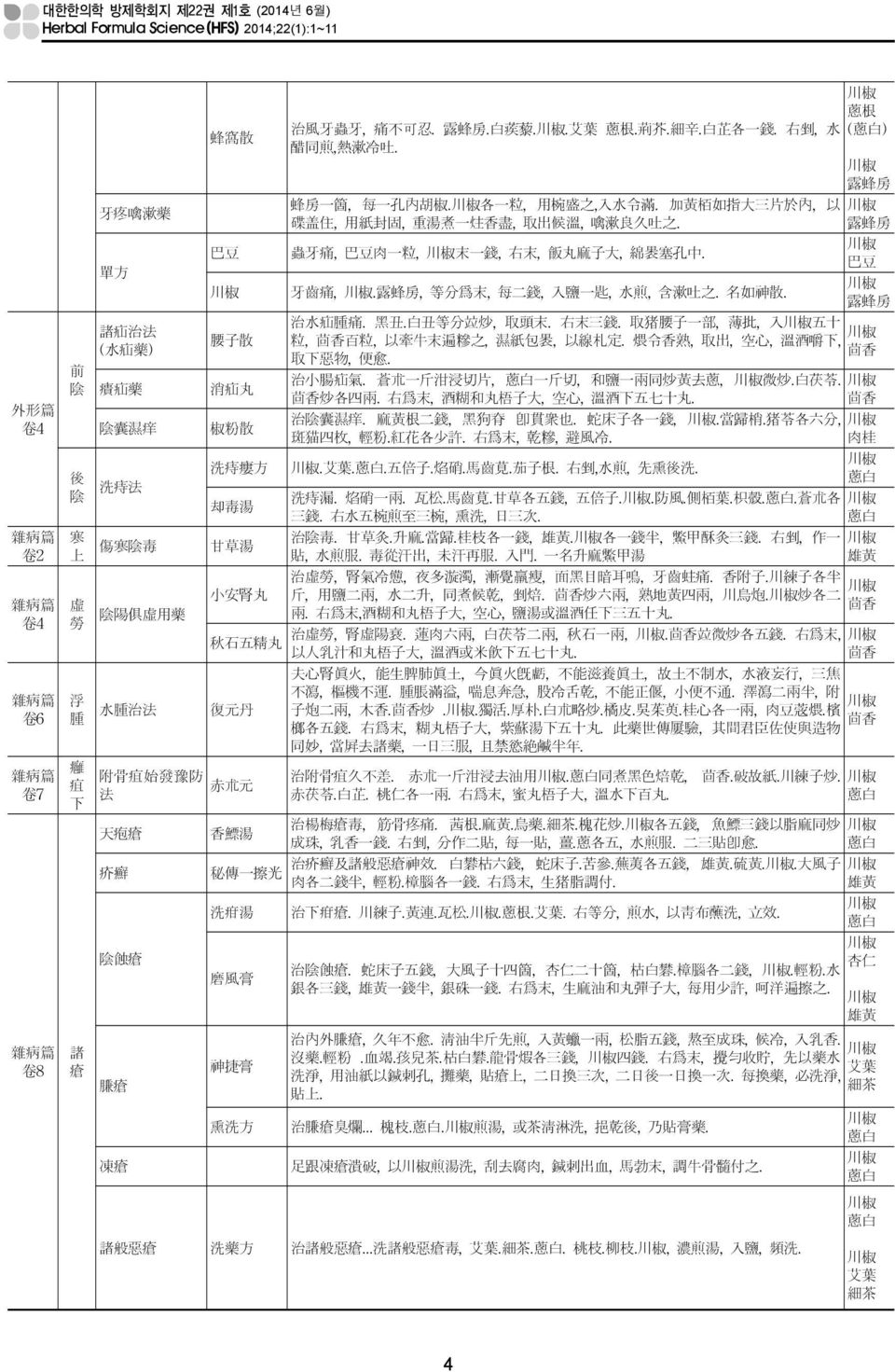 各 一 粒, 用 椀 盛 之, 入 水 令 滿. 加 黃 栢 如 指 大 三 片 於 內, 以 碟 盖 住, 用 紙 封 固, 重 湯 煮 一 炷 香 盡, 取 出 候 溫, 噙 漱 良 久 吐 之. 巴 豆 蟲 牙 痛, 巴 豆 肉 一 粒, 末 一 錢, 右 末, 飯 丸 麻 子 大, 綿 褁 塞 孔 中. 蔥 根 ( ) 巴 豆 牙 齒 痛,.