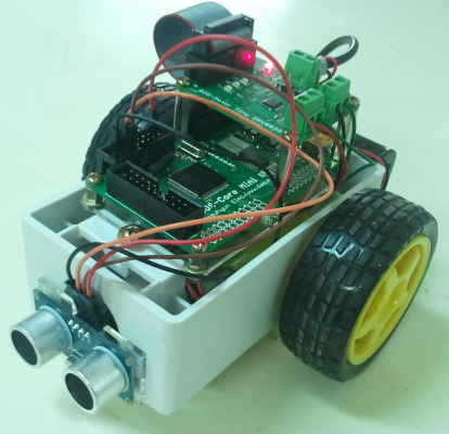 5-1 BOS W2R 1 (Board OS Wheel 2 Robot -1) * STM32F103VET MPU - 512K Flash. Max 72Mhz 작동 - BOS 적용 ( BOS Script 프로그래밍 구동 가능) * DRV8833 2채널 H-Bridge 모터 드라이버 - 전진. 후진. 좌/우 회전. * 4.5V (1.