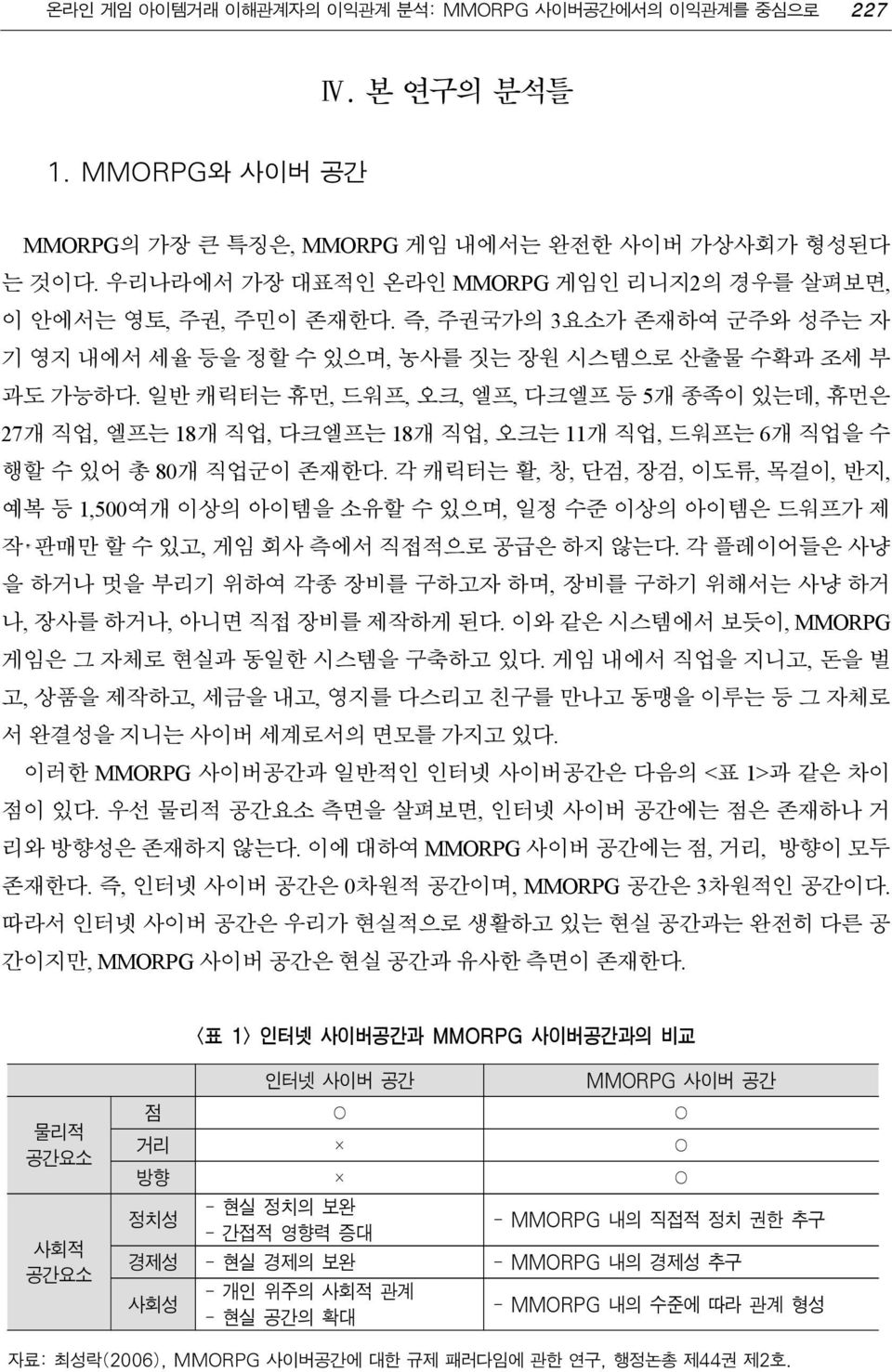 일반 캐릭터는 휴먼, 드워프, 오크, 엘프, 다크엘프 등 5개 종족이 있는데, 휴먼은 27개 직업, 엘프는 18개 직업, 다크엘프는 18개 직업, 오크는 11개 직업, 드워프는 6개 직업을 수 행할 수 있어 총 80개 직업군이 존재한다.