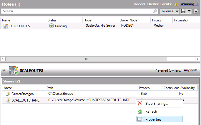 NOTE: 보안을강화하기위해서는, APP1 Hyper-V 호스트서버에 CIFS 서비스에대해서만 delegation 하도록제한할수있습니다. 6. OK 를클릭합니다. 7. Windows PowerShell 를클릭합니다. 8. 이명령어를 Restart-Computer APP1 Force 실행합니다. Delegation 설정을적용하기 위해 APP1 을재시작합니다.