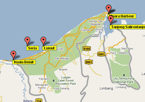 IV. 교역현황 ( 주요항구 ) 브루나이內주요항구 Kuala Belait Lumut Muara Seria Muara Container Terminal (MCT) 브루나이내유일핚컨테이너터미널