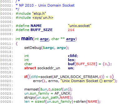 10. Unix Domain Socket 107/113 리고 port 번호대신에파일명을사용했음을알수있다.
