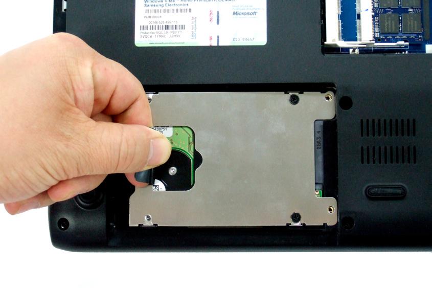6. Separate HDD by pulling in the arrow direction.