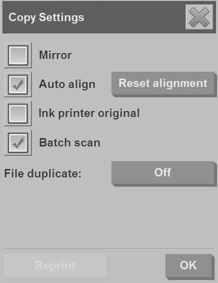 original. Batch copying is useful when you want to copy groups of documents with the same settings. 1. Prepare the originals that you want to copy with the same settings. 2.