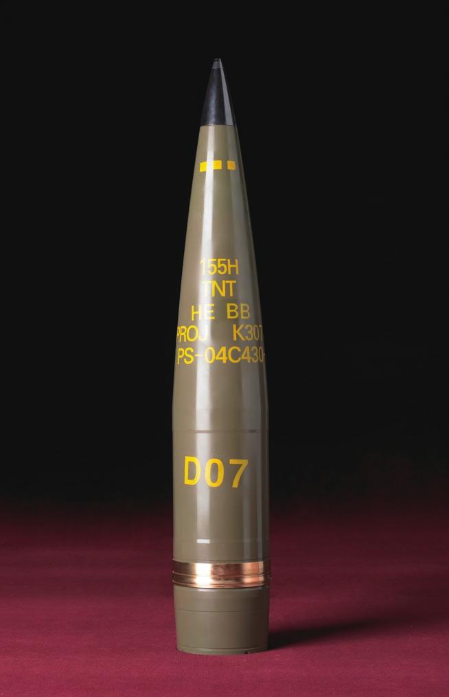곡사포탄 155mm 곡사포용항력감소고폭탄 B/B HE, K307 46.4kg 전장 / Length(W/O.