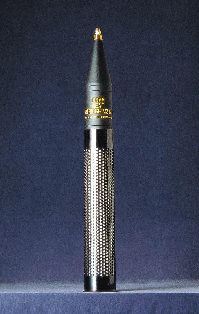 직사포탄 106mm 무반동총용대전차고폭탄 HEAT, KM344A1 16.