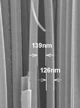vertical SiNWs with a 20-200 nm diameter range