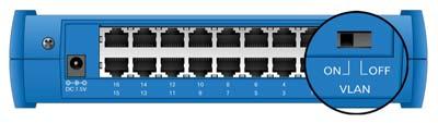 VLAN Selector (Live FSH16T+ only) English For normal operation, please make sure your VLAN switch is in Position Live-FSH16T+ is equipped with VLAN selector switch in the back panel.