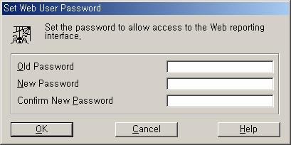 WebAccess: Data Protector 에서제공하는Web Reporting 사용시필요한password 를정의합니다. Data Protector 최초설치시에는 password 비설정상태입니다.