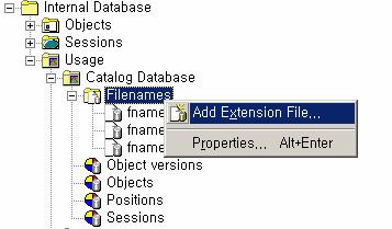 dat 파일은 1 개존재하며최대 2GB 까지의 filename 들에대한 Data 를저장할수있습니다. 기본 PATH : D: DP 설치홈디렉토리 db40 datafiles cdb fnames.