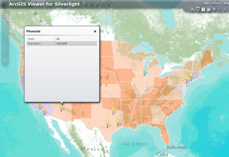 2) ArcGIS Viewer for Silverlight ArcGIS API for