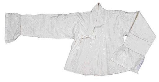 8ÒÏ, ÌÛÚappleÂÌÌËÂ Á fláíë 50,0 3,5ÒÏ / òëappleëì 26,0 37,5ÒÏ Jeogori and Hansam, Jacket and Sleeve band of women's ceremonial gown Jeogori: Back L. 88.0cm, Shoulder and Arm 68.5cm, Collar W. 14.