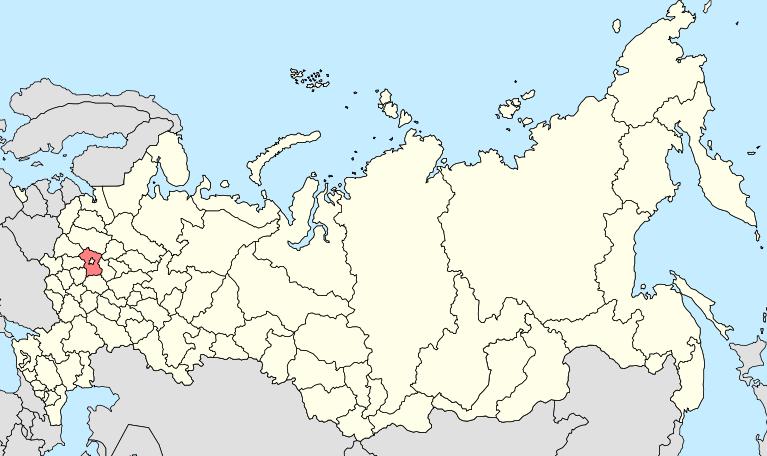 1. 개관 1-1. 위치 그림 1 모스크바주지도 1 모스크바주 (Московская область) 는 8개의러시아연방관구중에서중앙연방관구에속하는주로 1929년에설립되었다.