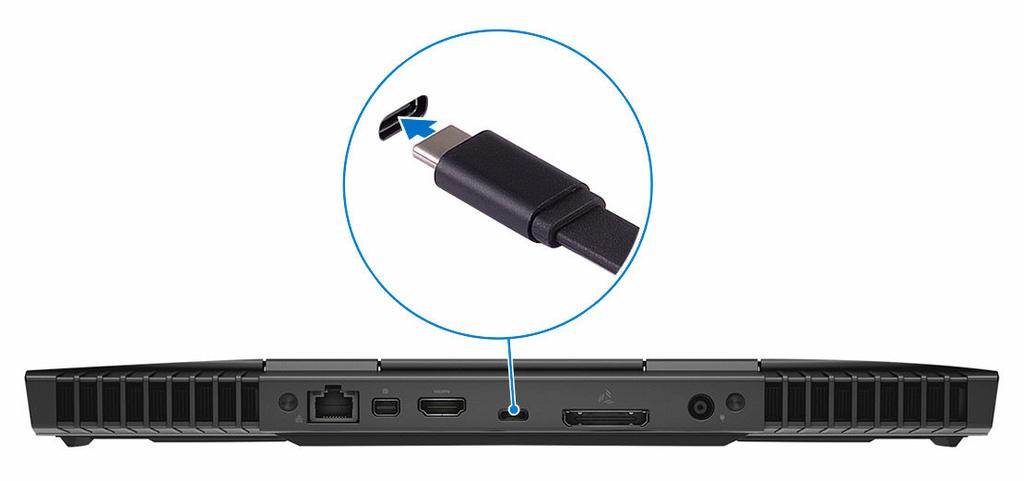 3 Oculus Rift 헤드셋을컴퓨터오른쪽에있는 USB 유형 A 포트에연결합니다.