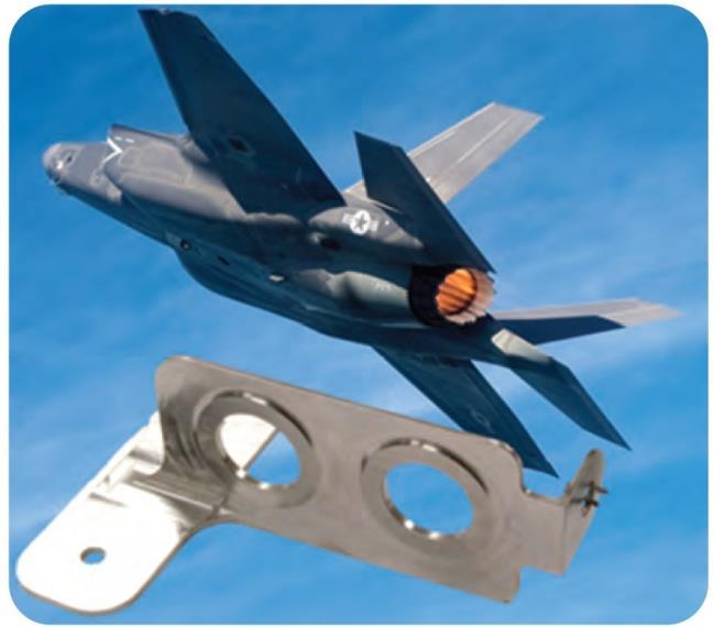 금속 3D Printing 응용 - 항공부품 항공기에사용되는 Bracket 제조시기존공정으로