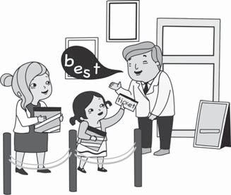 29 Where can I get a bus ticket? A : Excuse me, where can I get a bus ticket? (.?) B : Let me take you there. (.) A : Thanks, it s really nice of you to help me.