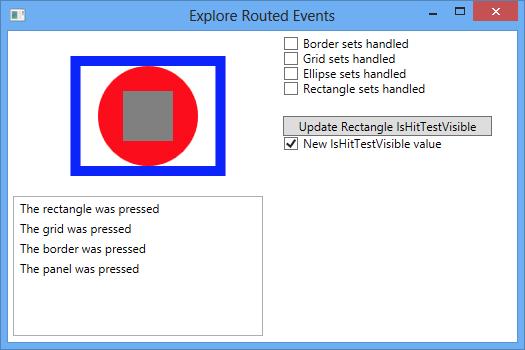 버블버블 XAML 컨트롤은라우트된이벤트를사용합니다 책 766 쪽으로돌아가서여러분이 override 를입력했을때뜨는인텔리센스창의팝업을살펴봅니다. 그렇죠, 윈도우 스토어앱에대한겁니다. 하지만원리는 WPF 에서도똑같이적용됩니다.