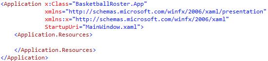 xaml 을지웠으니예외가나오는건이해가되네요. WPF 응용프로그램이시작될때, App. xaml 파일의 <Application> 태그에있는 StartupUri 속성에서지정한윈도우를보여줍니다. App.xaml 파일을열고 StartupUri 속성을수정합니다. 입력하는도중인텔리센스창에서여러분이추가한윈도우를 볼수있습니다.