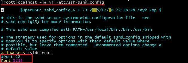 3 SSH 접속포트변경 : 기본적인 SSH 포트는 22번이지만, 반드시 22번포트를사용할필요는없기때문에임의의번호로변경하여외부에서접속시변경한임의포트로접속할수있도록합니다.