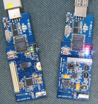 아래와유사한진행과정을볼수있다. c 프로그램다운로드가끝나면 TOSBase 를 PC 와연결하고, Oscilloscope 를동작시킨다. 오른쪽에는 Oscilloscope가다운로드되어있고, 센싱을하고, 메시지를 RF로보낼때마다, 3개의 LED가순차적으로켜진다.