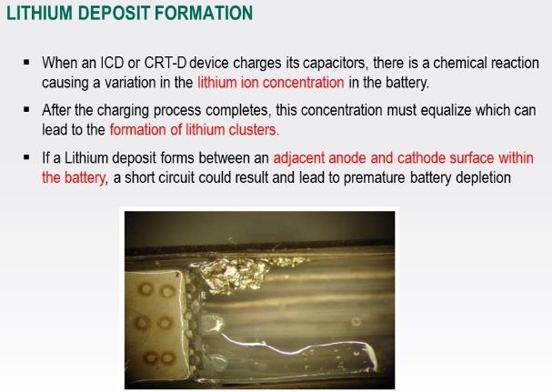 Implantable cardioverter defibrillator (ICD) 42 recalled ICD reports - 50%; battery problems - 23.8%; therapy delivery - 21.