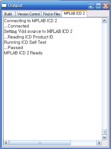 MPLAB IDE의메뉴바에서 Programmer -> Select Programmer -> MPLAB ICD2를선택합니다.