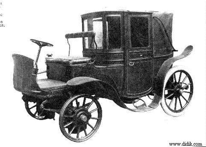 First Hybrid Electric Vehicle (HEV) in late 1800s www.didik.com This car is a front wheel drive electric-gasoline hybrid car and has power steering. A gasoline engine supplements the battery pack.