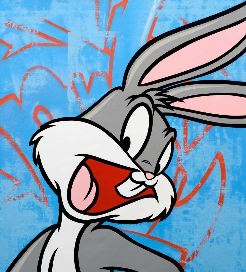 Hey Bugs Bunny, 2013 Stencil, spray