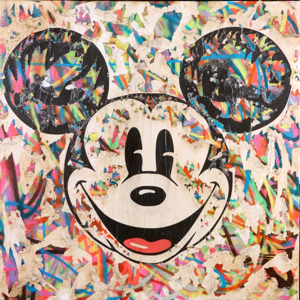 Mickey Mixed media on canvas 91.