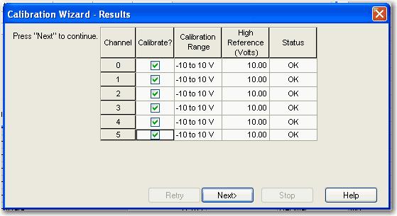 ControlLogix 아날로그 I/O 모듈캘리브레이션 11 장 12. Next( 다음 ) 를클릭하십시오.