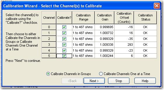 ControlLogix 아날로그 I/O 모듈캘리브레이션 11 장 3. 캘리브레이션할채널을설정하십시오. 추가정보 채널을그룹으로모두한번에캘리브레이션할지한번 에하나씩캘리브레이션할지선택할수있습니다.