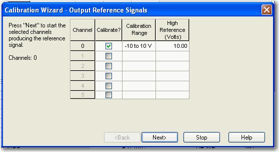 ControlLogix 아날로그 I/O 모듈캘리브레이션 11 장 12. Next( 다음 ) 를클릭하십시오. 13. High 기준에대해캘리브레이션할채널을설정하십시오.