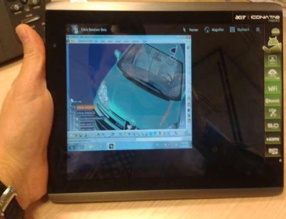 모바일환경지원 > HDX 3D Pro on a tablet