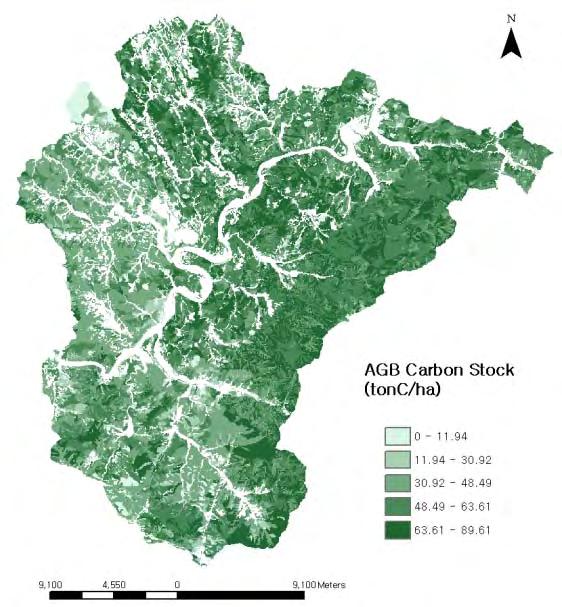 International Forest Fire Symposium on Commemorating the International Year of Forests 2011. Figure 7. Forest carbon map (2009) Figure 8.