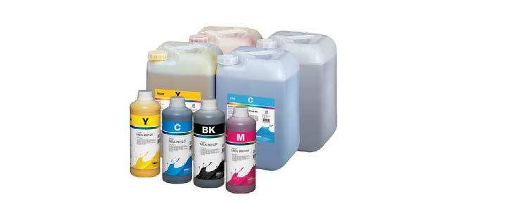 8 SOLVENT INK SOLVENT INK 9 에코솔벤트잉크 EcoNova ID For Epson Piezo head Printers 마일드솔벤트잉크 Mild Solvent Inks For Epson Piezo head Printers InkTec EcoNova ID inks are UV light resistant pigmented ink that