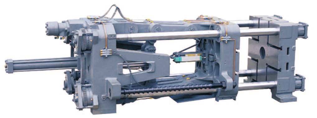 longer clamping stroke T-Slots platens shorten idle-time of the mold change and following expenses Ring gear type