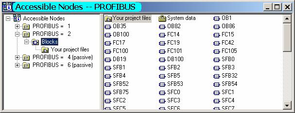 MMC 에저장된데이터의삭제 Accessible Nodes: Icon or Menu option PLC display accessible nodes Project Online View: any user file S7 project archive Icon or Menu option View online File: PRO_1_03E.