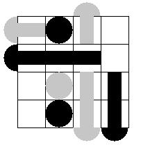 Game Of Euler 4x4 판에번갈아가며길이 1~3 의핀을꽂는다 위에서꽂을수도있고,