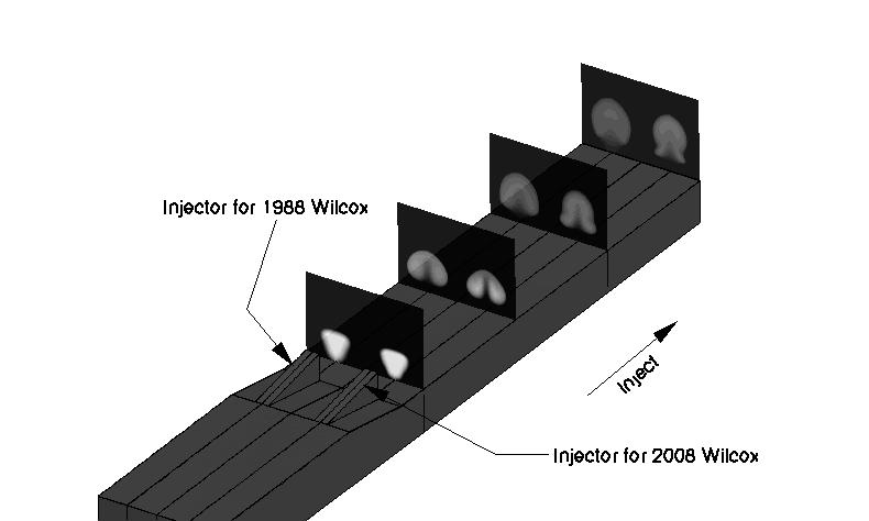 Y Z X 第 4 卷第 5 號, 212. 5 초음속유동해석을위한 Wilcox κ - ω 난류모델비교 381 3.2.3 Donohue wept ramp injector Donohue등은실험적으로마하수 2의 wept 램프주입기에대한연구를수행하였고그형상은 Fig. 13과같다.