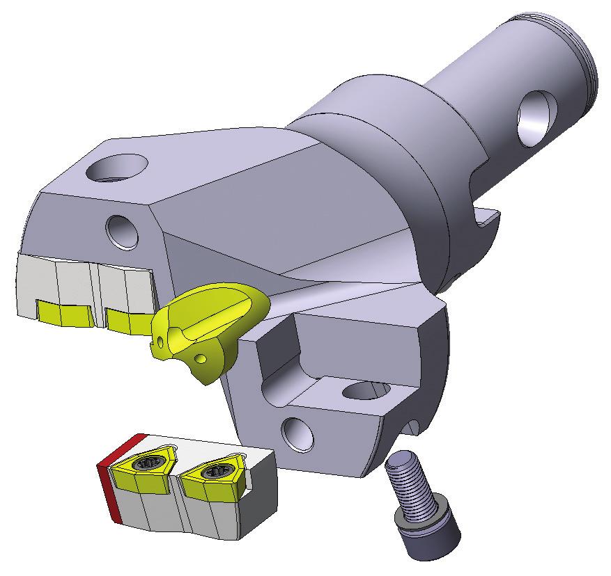 0 The diameter adjusting procedures of VMD(MXD) Loosen the clamping bolt of the outer cartridge and remove it from the drill body Cut off the inside part, the contacted side of the outer cartridge by