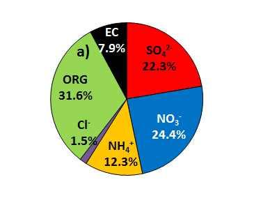 <Figure 7> The average chemical composition of PM 1.