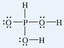 종합개념 Ex) 아인산 (phosphorous acid, H 3 PO 3 ) 의 Lewis 구조는다음과같다. (c) 앞의문제 (b) 에서적정전의 H 3 PO 3 용액의 ph 는 1.59 였다.